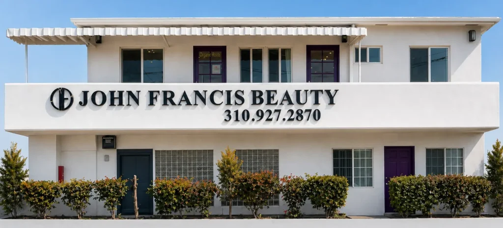 John Francis Beauty — luxury West Hollywood salon serving Beverly Hills, Bel Air, Brentwood, Century City, and Hollywood Hills clients with celebrity hair artist and precision hairdresser expertise.